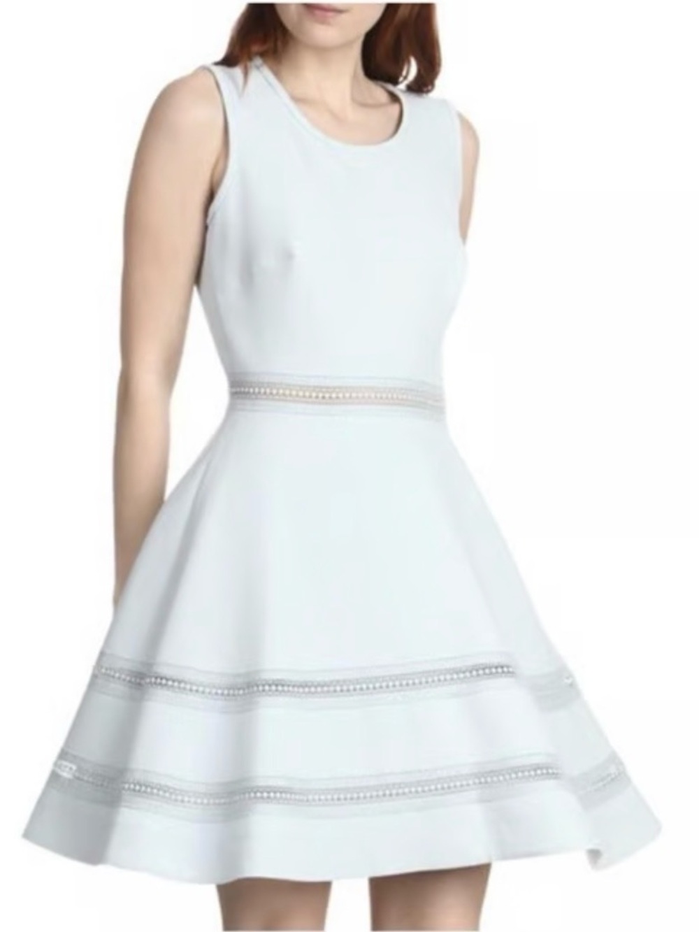 Sandro Pale Blue Sleeveless Fit & Flare Dress